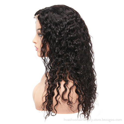 Top Quality Bleached Knots Unprocessed Glueless 4*4 Lace Closure Jerry Curl Front  Lace Wig